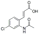 2-Acetamido-4-chlorocinnamic acid 结构式