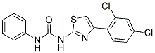 N-[4-(2,4-DICHLOROPHENYL)-1,3-THIAZOL-2-YL]-N'-PHENYLUREA 结构式