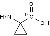 1-AMINO-CYCLOPROPANE-1-CARBOXYLIC ACID [CARBOXYL 14-C] 结构式