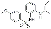 N-(2,3-DIMETHYL-(1H)-INDOL-7-YL)-4-METHOXYBENZENESULPHONAMIDE 结构式