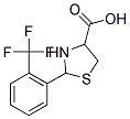 2-[2-(TRIFLUOROMETHYL)PHENYL]-1,3-THIAZOLANE-4-CARBOXYLIC ACID 结构式