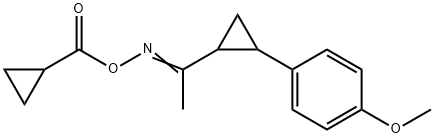 1-(2-([(CYCLOPROPYLCARBONYL)OXY]ETHANIMIDOYL)CYCLOPROPYL)-4-METHOXYBENZENE 结构式