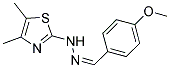 N-(4,5-DIMETHYLTHIAZOL-2-YL)-4-METHOXYPHENYLHYDRAZONE 结构式