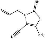 3-ALLYL-5-AMINO-2-IMINO-4-THIAZOLINE-4-CARBONITRILE 结构式
