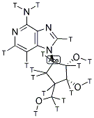 3-DEAZANEPLANOCIN, [3H]- 结构式