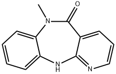 6-甲基-6,11-二氢-5H-苯并[B]吡啶[2,3-E][1,4]二氮杂卓-5-酮 结构式