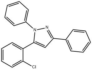 1,3-DIPHENYL-5-(2-CHLOROPHENYL)PYRAZOLE 结构式