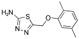 5-(2,5-DIMETHYL-PHENOXYMETHYL)-[1,3,4]THIADIAZOL-2-YLAMINE 结构式