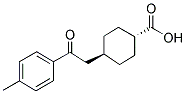 TRANS-4-[2-(4-METHYLPHENYL)-2-OXOETHYL]CYCLOHEXANE-1-CARBOXYLIC ACID 结构式