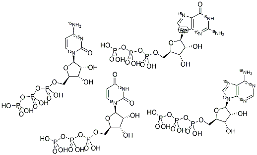 RIBONUCLEOSIDE 5'-TRIPHOSPHATE MIXTURE (U-15N) 结构式