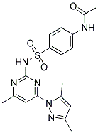 N-[4-({[4-(3,5-DIMETHYL-1H-PYRAZOL-1-YL)-6-METHYLPYRIMIDIN-2-YL]AMINO}SULFONYL)PHENYL]ACETAMIDE 结构式