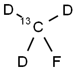 FLUOROMETHANE-13C-D3 结构式