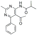 N-(5-ACETYL-2-METHYL-6-PHENYLPYRIMIDIN-4-YL)-2-METHYLPROPANAMIDE 结构式