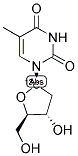 THYMIDINE (DEOXYRIBOSE-1-13C) 结构式