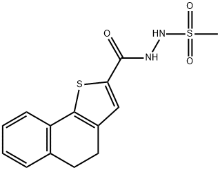 N'-(4,5-DIHYDRONAPHTHO[1,2-B]THIOPHEN-2-YLCARBONYL)METHANESULFONOHYDRAZIDE 结构式