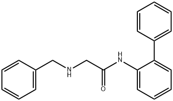 N-([1,1'-联苯]-2-基)-2-(苄氨基)乙酰胺 结构式