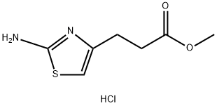 3-(2-AMINO-THIAZOL-4-YL)-PROPIONIC ACIDMETHYL ESTER HYDROCHLORIDE 结构式