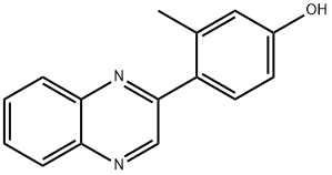 3-Methyl-4-quinoxalin-2-ylphenol 结构式