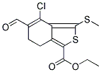 ETHYL 4-CHLORO-5-FORMYL-3-(METHYLTHIO)-6,7-DIHYDRO-2-BENZOTHIOPHENE-1-CARBOXYLATE 结构式