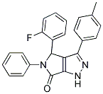4-(2-FLUOROPHENYL)-3-(4-METHYLPHENYL)-5-PHENYL-4,5-DIHYDROPYRROLO[3,4-C]PYRAZOL-6(1H)-ONE 结构式
