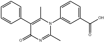 3-(2,6-DIMETHYL-4-OXO-5-PHENYLPYRIMIDIN-1(4H)-YL)BENZOIC ACID 结构式