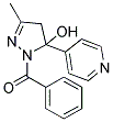 1-BENZOYL-3-METHYL-5-PYRIDIN-4-YL-4,5-DIHYDRO-1H-PYRAZOL-5-OL 结构式