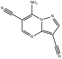 7-氨基吡唑并[1,5-A]嘧啶-3,6-二甲腈 结构式