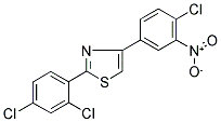 4-(4-CHLORO-3-NITROPHENYL)-2-(2,4-DICHLOROPHENYL)-1,3-THIAZOLE 结构式