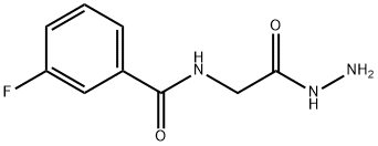 3-FLUORO-N-(2-HYDRAZINO-2-OXOETHYL)BENZAMIDE 结构式