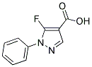 5-FLUORO-1-PHENYLPYRAZOLE-4-CARBOXYLIC ACID 结构式