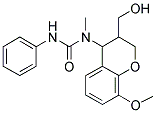 N-[3-(HYDROXYMETHYL)-8-METHOXY-3,4-DIHYDRO-2H-CHROMEN-4-YL]-N-METHYL-N'-PHENYLUREA 结构式