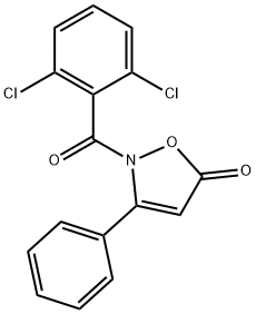 2-(2,6-DICHLOROBENZOYL)-3-PHENYL-5(2H)-ISOXAZOLONE 结构式