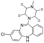 氯氮平-D4 结构式