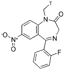 [N-METHYL-3H]FLUNITRAZEPAM 结构式