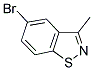 5-BROMO-3-METHYL-1,2-BENZISOTHIAZOLE 结构式