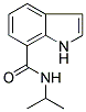 N-ISOPROPYL-(1H)-INDOLE-7-CARBOXAMIDE 结构式
