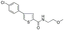 4-(4-CHLOROPHENYL)-N-(2-METHOXYETHYL)THIOPHENE-2-CARBOXAMIDE 结构式
