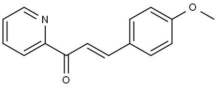 1-(4-甲氧基苯基)-3-(吡啶-2-基)丙-2-烯-1-酮 结构式