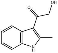 2-HYDROXY-1-(2-METHYL-1H-INDOL-3-YL)ETHANONE 结构式