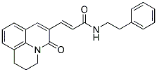 3-(2,3-DIHYDRO-5-OXO-(1H,5H)-BENZO[IJ]QUINOLIZIN-6-YL)-N-(PHENYLETHYL)-(2E)-PROPENAMIDE 结构式