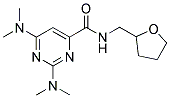 2,6-BIS(DIMETHYLAMINO)-N-TETRAHYDROFURFURYLPYRIMIDINE-4-CARBOXAMIDE 结构式