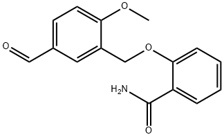 苯甲酰胺,2-(3-甲酰-6-甲氧基苄氧基)- 结构式