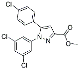 METHYL 5-(4-CHLOROPHENYL)-1-(3,5-DICHLOROPHENYL)-1H-PYRAZOLE-3-CARBOXYLATE 结构式