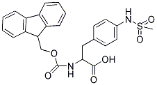FMOC-D, L-PHE(4-NH-SO2-CH3) 结构式