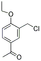 1-(3-CHLOROMETHYL-4-ETHOXY-PHENYL)-ETHANONE 结构式