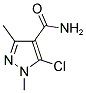 5-CHLORO-1,3-DIMETHYL-1H-PYRAZOLE-4-CARBOXAMIDE 结构式