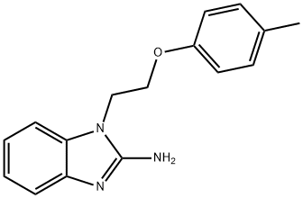 1-(2-P-TOLYLOXY-ETHYL)-1H-BENZOIMIDAZOL-2-YLAMINE 结构式