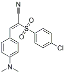 3-(4-(DIMETHYLAMINO)PHENYL)-2-((4-CHLOROPHENYL)SULFONYL)PROP-2-ENENITRILE 结构式