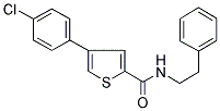 4-(4-CHLOROPHENYL)-N-(2-PHENYLETHYL)THIOPHENE-2-CARBOXAMIDE 结构式