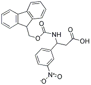 3-N-FMOC-3-(3-NITROPHENYL)PROPIONIC ACID 结构式